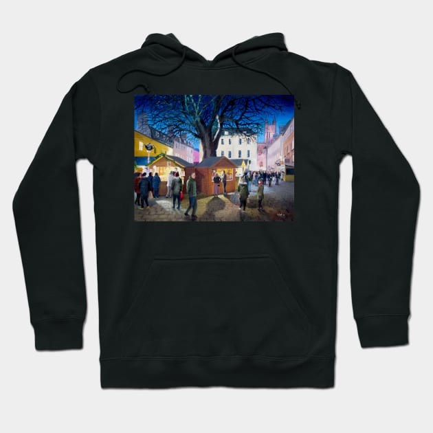 Bath Christmas Market Hoodie by richardpaul